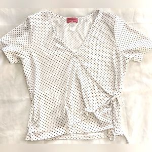Ragdoll Wrap Polka Dot Women's Top